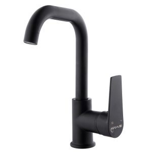 LARA BLACK KUĞU LAVABO BATARYASI