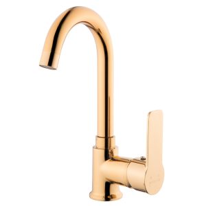 LARA GOLD KUĞU LAVABO BATARYASI